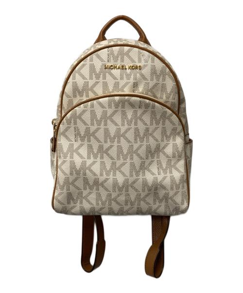 MICHAEL KORS（マイケルコース）MICHAEL KORS (マイケルコース) シグネチャーリュック ホワイトの古着・服飾アイテム