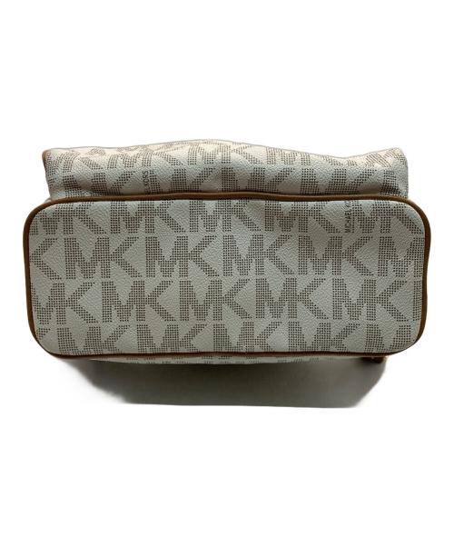 MICHAEL KORS（マイケルコース）MICHAEL KORS (マイケルコース) シグネチャーリュック ホワイトの古着・服飾アイテム