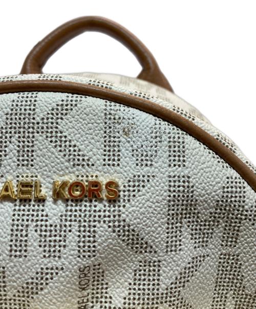 MICHAEL KORS（マイケルコース）MICHAEL KORS (マイケルコース) シグネチャーリュック ホワイトの古着・服飾アイテム