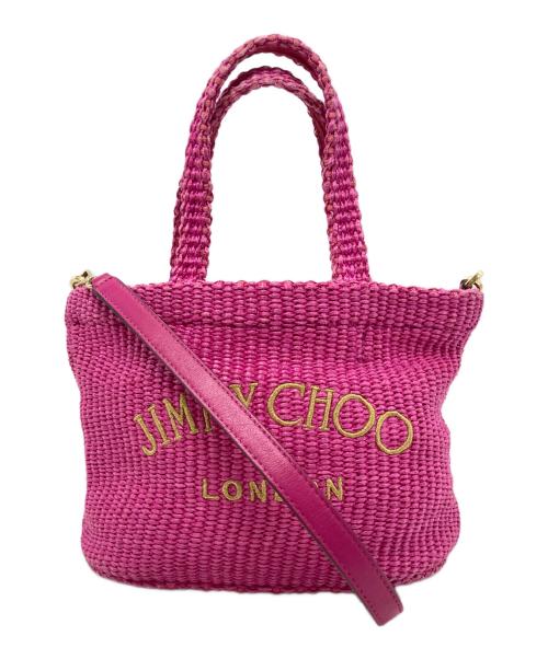 JIMMY CHOO（ジミーチュウ）JIMMY CHOO (ジミーチュウ) 2WAYショルダーバッグ ピンクの古着・服飾アイテム