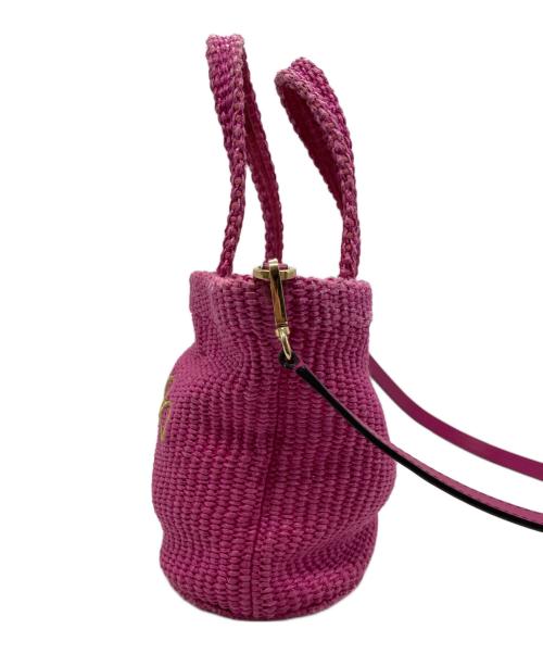 JIMMY CHOO（ジミーチュウ）JIMMY CHOO (ジミーチュウ) 2WAYショルダーバッグ ピンクの古着・服飾アイテム