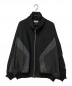 MAISON SPECIALメゾンスペシャル）の古着「Wool Mixed Prime-Over Track Jacket」｜ブラック