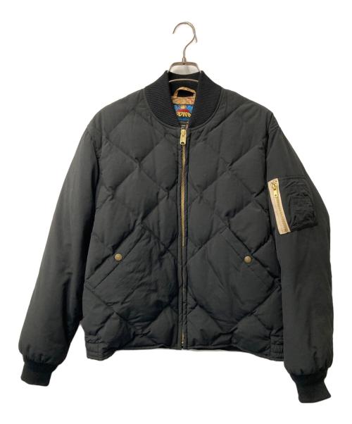 Eddie Bauer（エディーバウアー）Eddie Bauer (エディーバウアー) AVIREX (アヴィレックス) スカイライナー ダウンジャケット ブラック サイズ:Ｍの古着・服飾アイテム