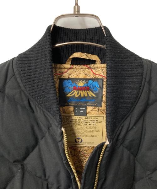 Eddie Bauer（エディーバウアー）Eddie Bauer (エディーバウアー) AVIREX (アヴィレックス) スカイライナー ダウンジャケット ブラック サイズ:Ｍの古着・服飾アイテム