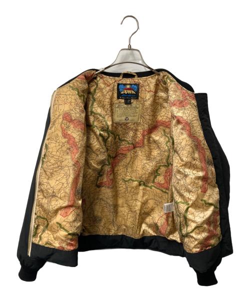 Eddie Bauer（エディーバウアー）Eddie Bauer (エディーバウアー) AVIREX (アヴィレックス) スカイライナー ダウンジャケット ブラック サイズ:Ｍの古着・服飾アイテム