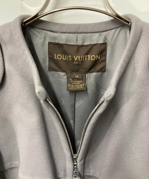 LOUIS VUITTON（ルイ ヴィトン）LOUIS VUITTON (ルイ ヴィトン) ウールカシミヤノーカラーコート グレー サイズ:36の古着・服飾アイテム