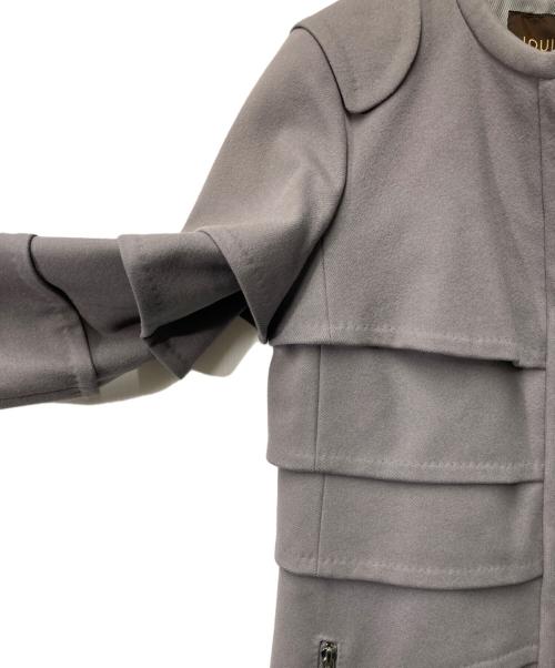 LOUIS VUITTON（ルイ ヴィトン）LOUIS VUITTON (ルイ ヴィトン) ウールカシミヤノーカラーコート グレー サイズ:36の古着・服飾アイテム