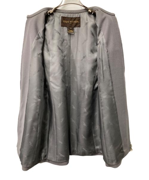 LOUIS VUITTON（ルイ ヴィトン）LOUIS VUITTON (ルイ ヴィトン) ウールカシミヤノーカラーコート グレー サイズ:36の古着・服飾アイテム