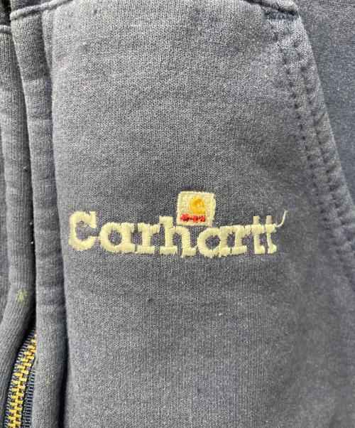CarHartt（カーハート）CarHartt (カーハート) 裏サーマルジップパーカー ネイビー サイズ:実寸参照の古着・服飾アイテム