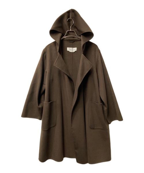 MaxMara（マックスマーラ）MaxMara (マックスマーラ) カシミヤフーデッドコート ブラウン サイズ:42の古着・服飾アイテム