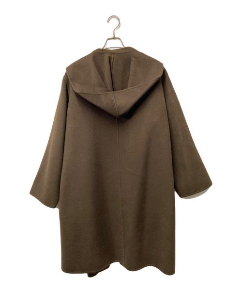 MaxMara（マックスマーラ）MaxMara (マックスマーラ) カシミヤフーデッドコート ブラウン サイズ:42の古着・服飾アイテム