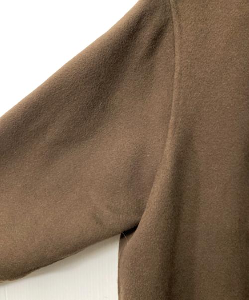 MaxMara（マックスマーラ）MaxMara (マックスマーラ) カシミヤフーデッドコート ブラウン サイズ:42の古着・服飾アイテム