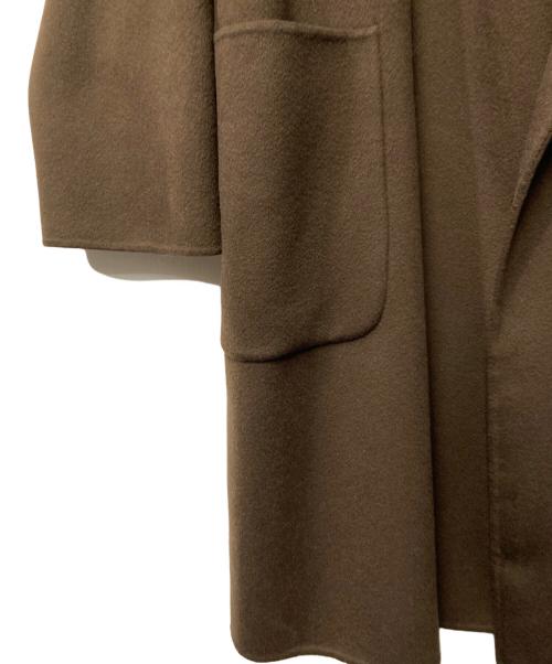 MaxMara（マックスマーラ）MaxMara (マックスマーラ) カシミヤフーデッドコート ブラウン サイズ:42の古着・服飾アイテム