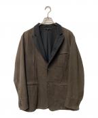 EMPORIO ARMANIエンポリオ アルマーニ）の古着「カーフレザージャケット」｜ブラウン×ブラック