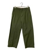 BEAMS PLUSビームスプラス）の古着「MIL Trousers Herringbone」｜カーキ