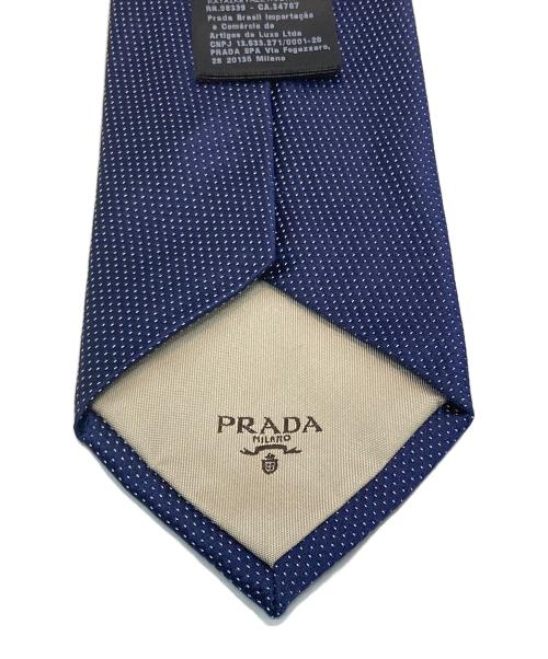 PRADA（プラダ）PRADA (プラダ) シルクネクタイ ネイビー サイズ:下記参照の古着・服飾アイテム