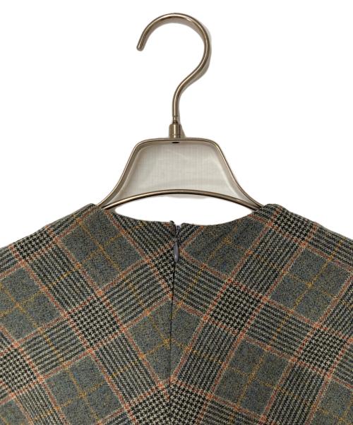 COMME des GARCONS tricot（コムデギャルソントリコ）COMME des GARCONS tricot (コムデギャルソントリコ) ノースリーブフリルワンピース ブラウン サイズ:不明　実寸参照の古着・服飾アイテム