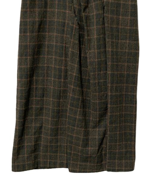 COMME des GARCONS tricot（コムデギャルソントリコ）COMME des GARCONS tricot (コムデギャルソントリコ) ノースリーブフリルワンピース ブラウン サイズ:不明　実寸参照の古着・服飾アイテム