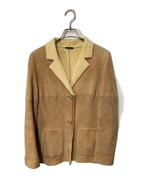WEEKEND Max Mara（ウィークエンド マックスマーラ）Weekend Max Mara (ウィークエンド マックスマーラ) ムートンジャケット ベージュ サイズ:42の古着・服飾アイテム