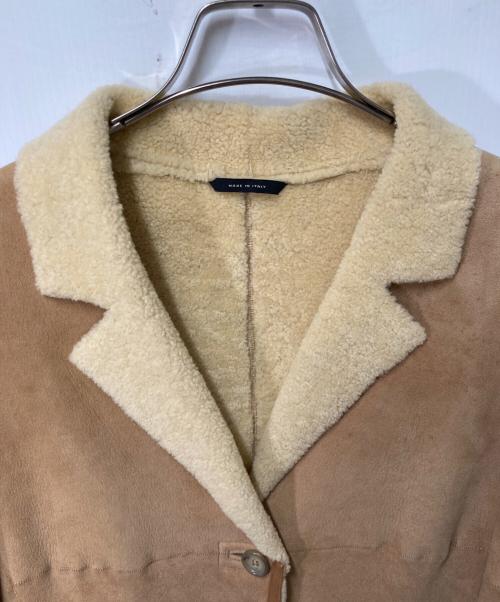 WEEKEND Max Mara（ウィークエンド マックスマーラ）Weekend Max Mara (ウィークエンド マックスマーラ) ムートンジャケット ベージュ サイズ:42の古着・服飾アイテム