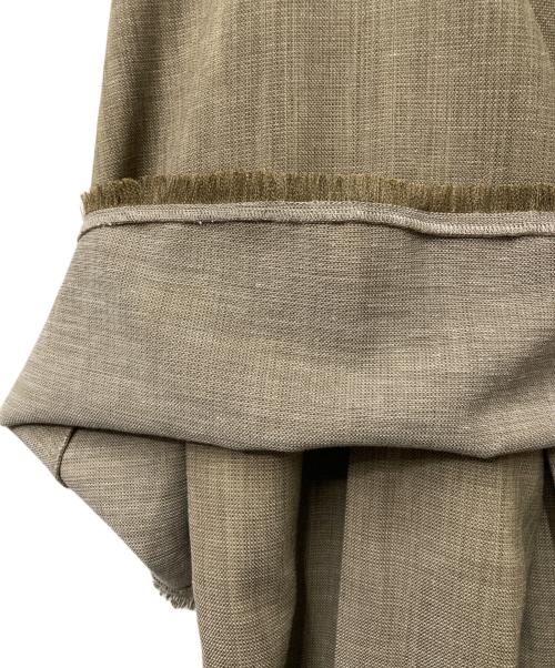 Ameri（アメリ）AMERI (アメリ) TWEED PEPLUM CAMI ROMPERS ベージュ サイズ:Sの古着・服飾アイテム