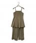AMERI（アメリ）の古着「TWEED PEPLUM CAMI ROMPERS」｜ベージュ