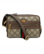 GUCCIグッチ）の古着「ショルダーバッグ」｜ブラウン×グレー
