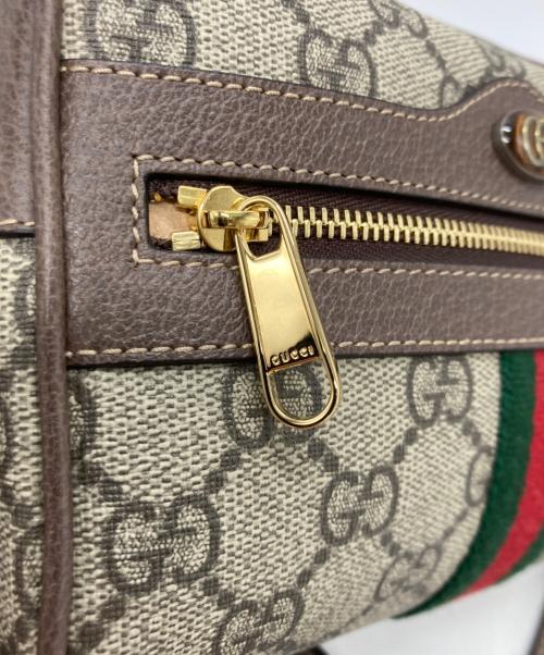 GUCCI（グッチ）GUCCI (グッチ) ショルダーバッグ ブラウン×グレーの古着・服飾アイテム