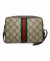 GUCCI (グッチ) ショルダーバッグ ブラウン×グレー：100000円