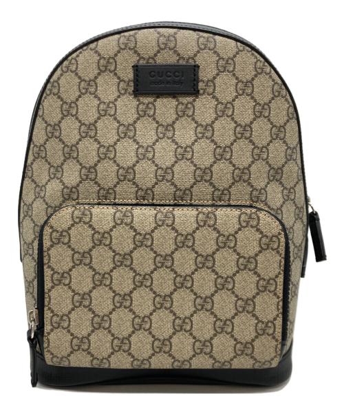 GUCCI（グッチ）GUCCI (グッチ) スモールバックパック グレー×ブラックの古着・服飾アイテム