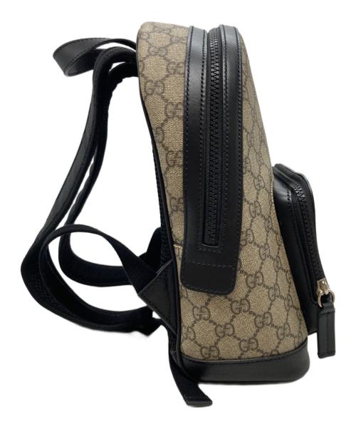 GUCCI（グッチ）GUCCI (グッチ) スモールバックパック グレー×ブラックの古着・服飾アイテム