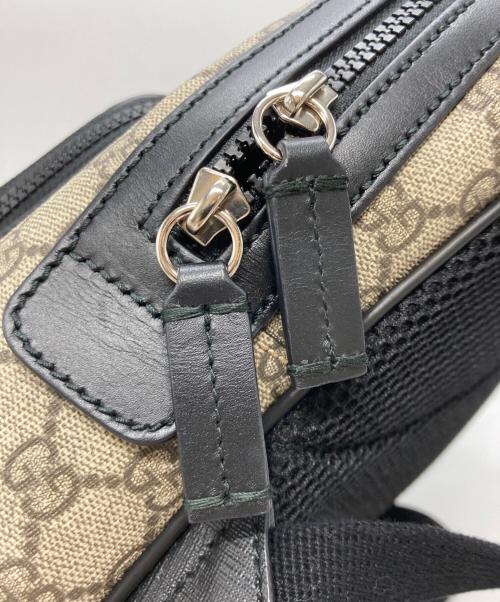 GUCCI（グッチ）GUCCI (グッチ) スモールバックパック グレー×ブラックの古着・服飾アイテム