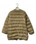Traditional Weatherwear (トラディショナルウェザーウェア) ノーカラーロングダウンコート ベージュ サイズ:36：10000円