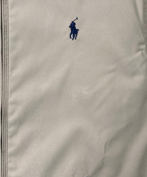 POLO RALPH LAUREN（ポロ・ラルフローレン）POLO RALPH LAUREN (ポロ・ラルフローレン) ポニー刺繍スイングトップ ベージュ×ネイビー サイズ:Mの古着・服飾アイテム