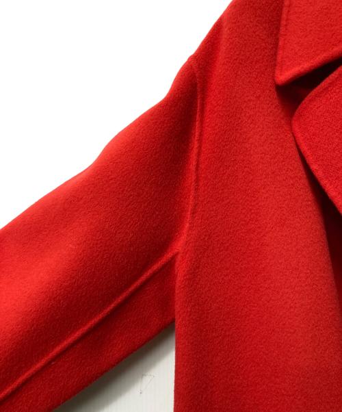 BALLSEY（ボールジィ）BALLSEY (ボールジィ) プレミアムウールリバーベルテッドショートコート レッド サイズ:36の古着・服飾アイテム