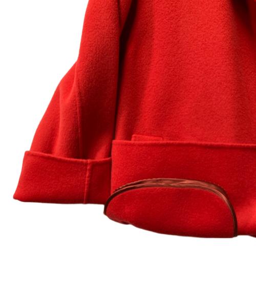 BALLSEY（ボールジィ）BALLSEY (ボールジィ) プレミアムウールリバーベルテッドショートコート レッド サイズ:36の古着・服飾アイテム