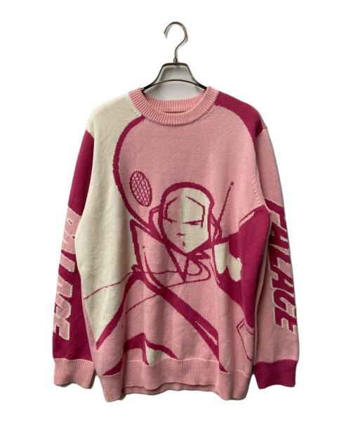 PALACE（パレス）PALACE (パレス) ZOMBY KNIT ピンク サイズ:XLの古着・服飾アイテム