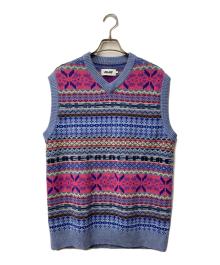 PALACE（パレス）の古着「FAIRISLE KNIT VEST」｜ブルー