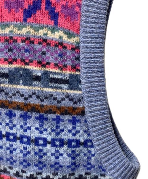 PALACE（パレス）PALACE (パレス) FAIRISLE KNIT VEST ブルー サイズ:Lの古着・服飾アイテム