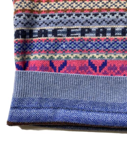 PALACE（パレス）PALACE (パレス) FAIRISLE KNIT VEST ブルー サイズ:Lの古着・服飾アイテム