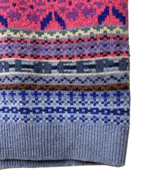 PALACE（パレス）PALACE (パレス) FAIRISLE KNIT VEST ブルー サイズ:Lの古着・服飾アイテム