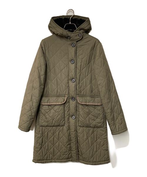 MACKINTOSH（マッキントッシュ）MACKINTOSH (マッキントッシュ) フーデットキルティングコート オリーブ サイズ:36の古着・服飾アイテム