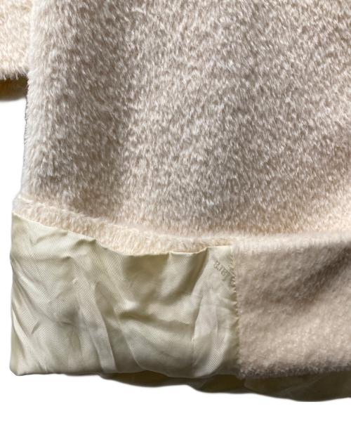 Max Mara Studio（マックスマーラ ストゥディオ）MAX MARA STUDIO (マックスマーラ ストゥディオ) アルパカ混フーデットコート ホワイト サイズ:44の古着・服飾アイテム