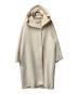 MAX MARA STUDIO（マックスマーラ ストゥディオ）の古着「アルパカ混フーデットコート」｜ホワイト
