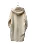 MAX MARA STUDIO (マックスマーラ ストゥディオ) アルパカ混フーデットコート ホワイト サイズ:44：18000円