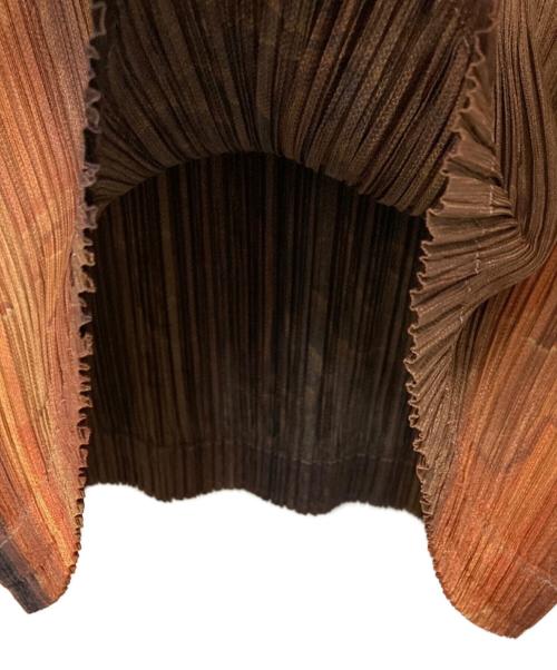 PLEATS PLEASE（プリーツプリーズ）PLEATS PLEASE (プリーツプリーズ) 2008年モデル champagne bottle  プリーツブラウス オレンジ サイズ:3の古着・服飾アイテム