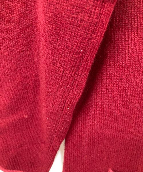 CHANEL（シャネル）CHANEL (シャネル) コントラストトリムカシミアカーディガン レッド サイズ:42の古着・服飾アイテム