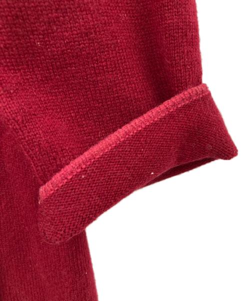 CHANEL（シャネル）CHANEL (シャネル) コントラストトリムカシミアカーディガン レッド サイズ:42の古着・服飾アイテム