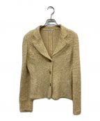 FOXEYフォクシー）の古着「レース付ツイード3Bジャケット」｜イエロー