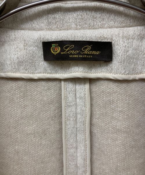 LORO PIANA（ロロピアーナ）LORO PIANA (ロロピアーナ) カシミヤニットジャケット アイボリー サイズ:42の古着・服飾アイテム